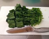 簡単♡ほうれん草とベーコンの卵マヨ炒め作り方1写真
