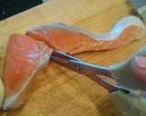 鮭の湯葉クリーム煮☆クリーム不使用低カロ作り方2写真