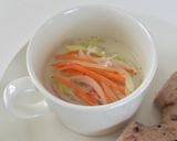 簡単 豆乳味噌スープ★マクロビ作り方4写真