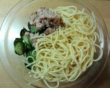 付け合わせに！ツナと胡瓜の胡麻サラスパ作り方2写真