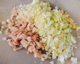 冷凍卵を乗せて♪スタミナ甘辛豚そぼろ丼作り方2写真