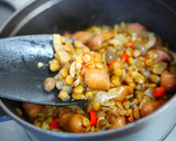 レンズ豆とソーセージの煮込み＊STAUB作り方7写真