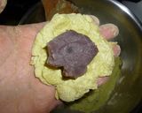 ぎゅうひで　鶯餅作り方3写真