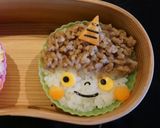 節分キャラごはん☆そぼろヘアーの鬼ギリ～作り方5写真