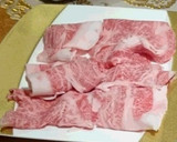 我が家のすき焼きの食べ方♪作り方1写真