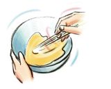 【マービー】ヘルシー だし巻き卵作り方1写真
