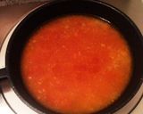 鮭中骨缶の汁でペスカトーレ風変身スープ☆作り方2写真