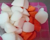 節約♬おつまみ♬お酒が進む〜♡モツ煮込み作り方1写真