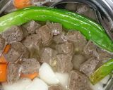 節約♬おつまみ♬お酒が進む〜♡モツ煮込み作り方3写真