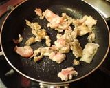 シンプルに美味しい豚玉オム丼作り方2写真