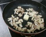 ウニとエリンギのクリームパスタ作り方3写真