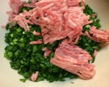 我が家のニラたっぷり焼き餃子作り方1写真