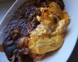 簡単！冷凍ご飯と冷凍カレーのオムカレー作り方6写真