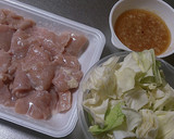 ☆むね肉とキャベツのトロッと塩だれ炒め☆作り方1写真