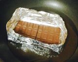 超簡単‼️アルミホイルでチョコバナナ❤️作り方5写真