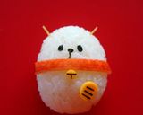 キャラ弁*俵おにぎりの招きネコ♡作り方6写真
