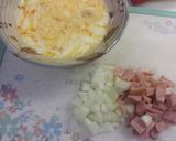 ランチにも10分♡チーズミートオムライス作り方1写真