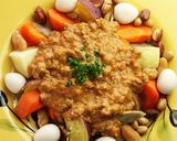 肉みそで根菜と豆の蒸し煮【天狗缶詰】作り方8写真