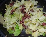 春キャベツとほたるいかの炒め和え作り方7写真