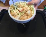 お好みソースで明太もちチーズもんじゃ焼き作り方4写真