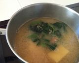 簡単☆豆腐とほうれん草のお味噌汁作り方5写真