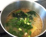 簡単☆豆腐とほうれん草のお味噌汁作り方6写真