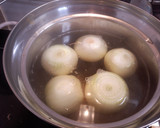 とろとろ熱々、丸ごと玉ねぎのあんかけ煮作り方4写真