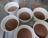 2層のチョコプリン❤苺チーズクリーム❤作り方3写真