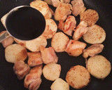 簡単！長芋と鶏肉のおかかねぎ醤油炒め作り方7写真