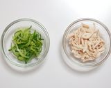 ささ身とキュウリの梅マヨサラダ作り方1写真