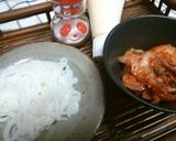 簡単。ピンクの小鉢＊冷製イカキムチ＊作り方1写真