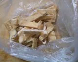 朝食 チンゲン菜 ごぼう 油揚げの味噌汁作り方3写真