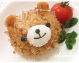 ふわふわクマちゃん弁当（キャラ弁）作り方9写真