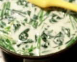 豚バラとたっぷりほうれん草ミルクソース作り方1写真