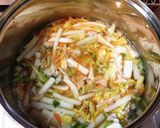 ヘルシー♡余り野菜と白菜たっぷりの酸辣湯作り方3写真
