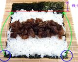 牛肉の太巻き寿司▶太巻▶巻き寿司▶恵方巻作り方7写真