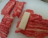 カンタンで絶品!お餅の牛肉ロール焼き作り方2写真