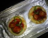 【シケた煎餅を復活アレンジ】①おやつピザ作り方3写真