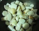 こっくり甘辛醤油味！手羽中と里芋の煮物作り方5写真