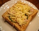 おひとりさまの味噌マヨピザトースト作り方3写真