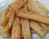 縦切りで食感最高！れんこんのきんぴら作り方4写真
