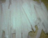 白菜の漬物を使って　大根のナムル風作り方1写真