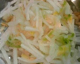 白菜の漬物を使って　大根のナムル風作り方3写真
