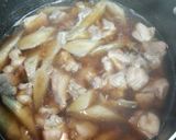 鶏とごぼうの煮物作り方6写真