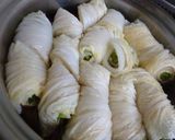 白菜のくるくる巻き　めんつゆ煮作り方4写真