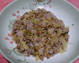 【瞬作】納豆 キャベツ 五穀米 焼飯作り方3写真