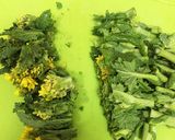 菜の花とちりめんじゃこの和え物作り方1写真