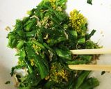 菜の花とちりめんじゃこの和え物作り方7写真