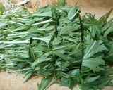 簡単♪ 白菜 水菜の お吸い物 白だし入作り方2写真