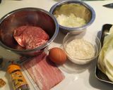 白菜大量消費! 簡単!ハンバーグ鍋♥作り方1写真